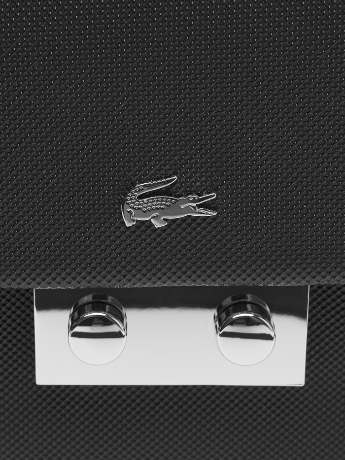 LACOSTE WOMEN Daily City Flap Close Messenger Bag Black - MAISONDEFASHION.COM