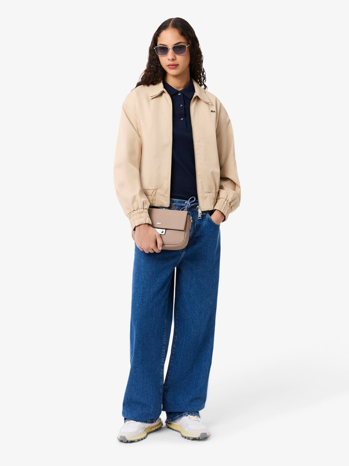 LACOSTE WOMEN Daily City Flap Close Messenger Bag Taupe - MAISONDEFASHION.COM