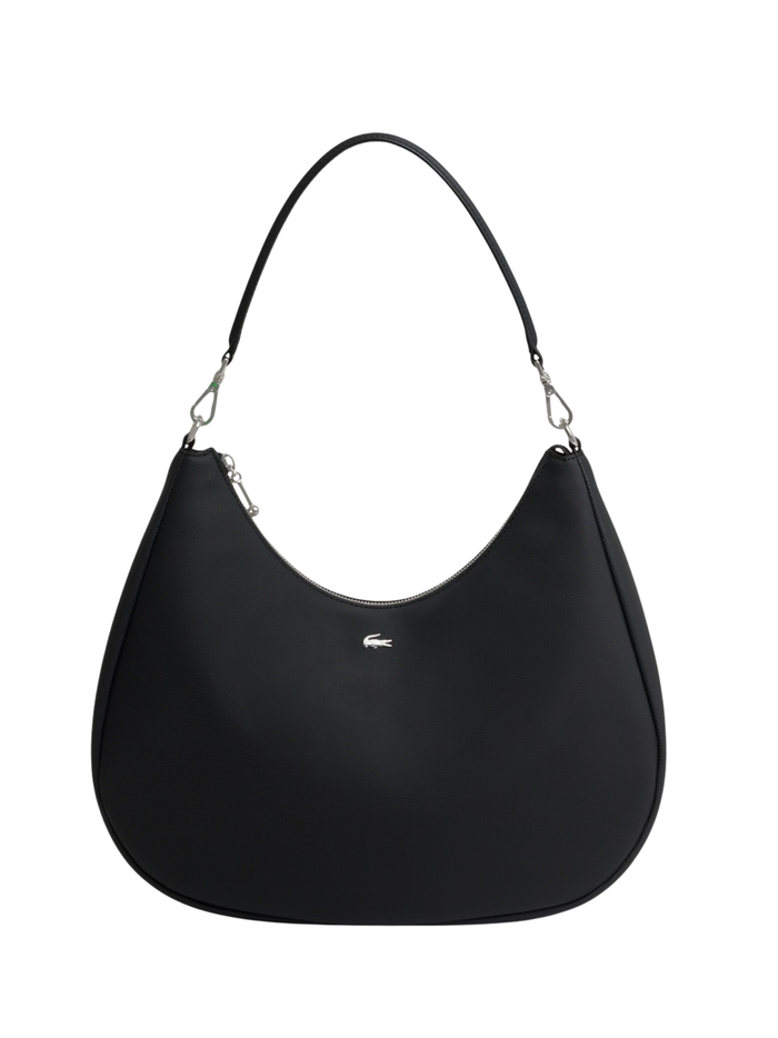 LACOSTE WOMEN Daily City Hobo Bag Black - MAISONDEFASHION.COM
