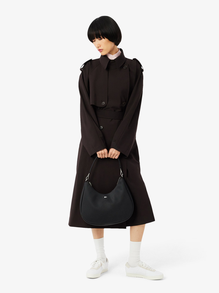 LACOSTE WOMEN Daily City Hobo Bag Black - MAISONDEFASHION.COM