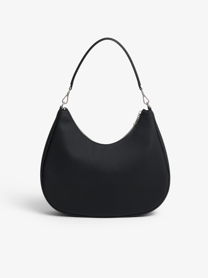 LACOSTE WOMEN Daily City Hobo Bag Black - MAISONDEFASHION.COM