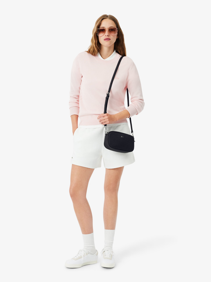 LACOSTE WOMEN Daily City Messenger Bag Black - MAISONDEFASHION.COM