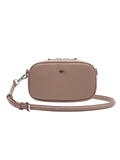 LACOSTE WOMEN Daily City Messenger Bag Taupe - MAISONDEFASHION.COM