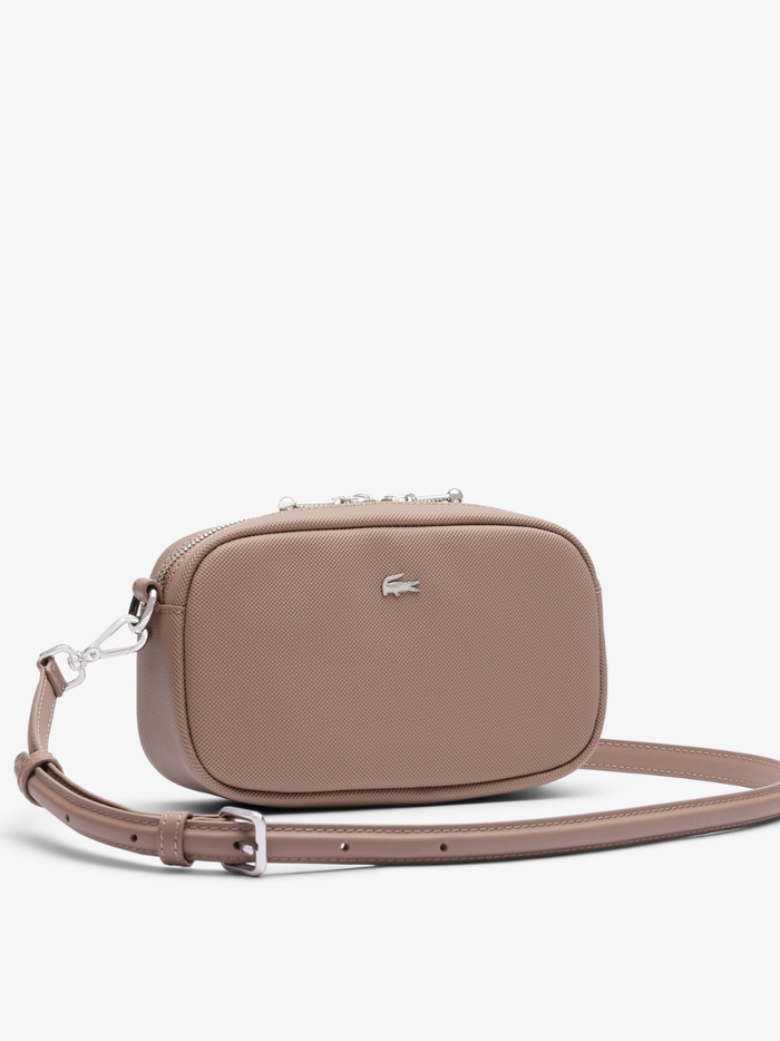 LACOSTE WOMEN Daily City Messenger Bag Taupe - MAISONDEFASHION.COM