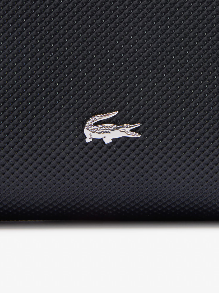 LACOSTE WOMEN Daily City Small Zipped Billfold Black - MAISONDEFASHION.COM