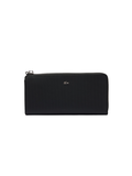 LACOSTE WOMEN Daily City Zipped Billfold Black - MAISONDEFASHION.COM