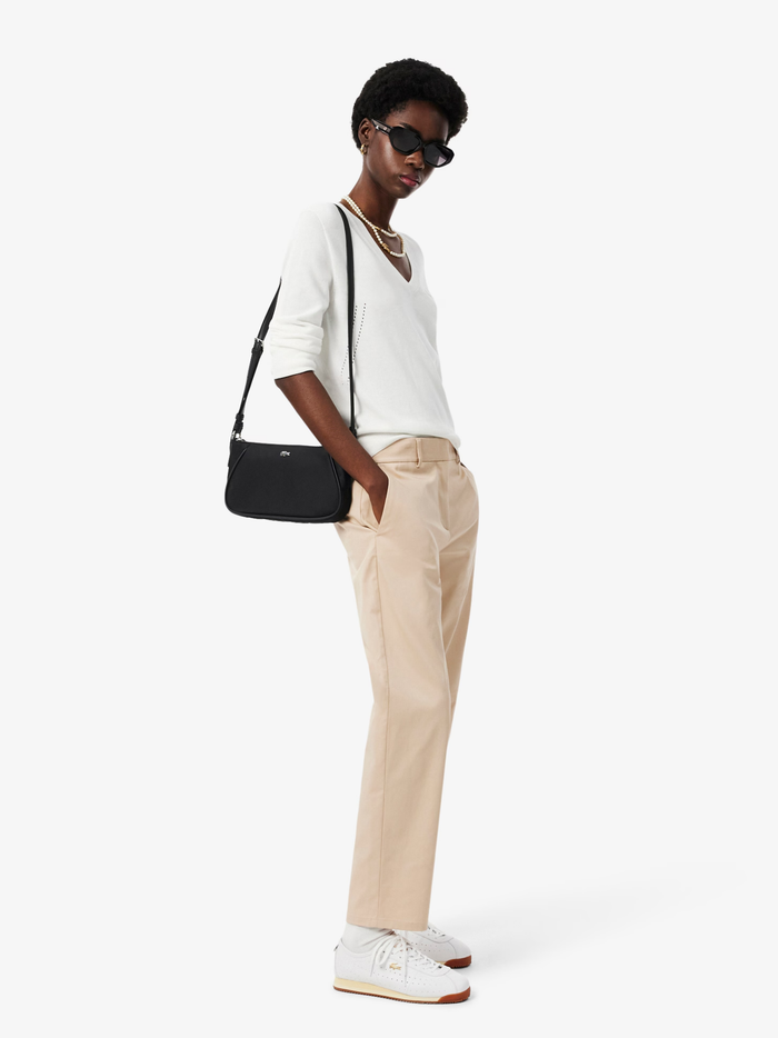 LACOSTE WOMEN Day in L Top Shoulder Bag Black