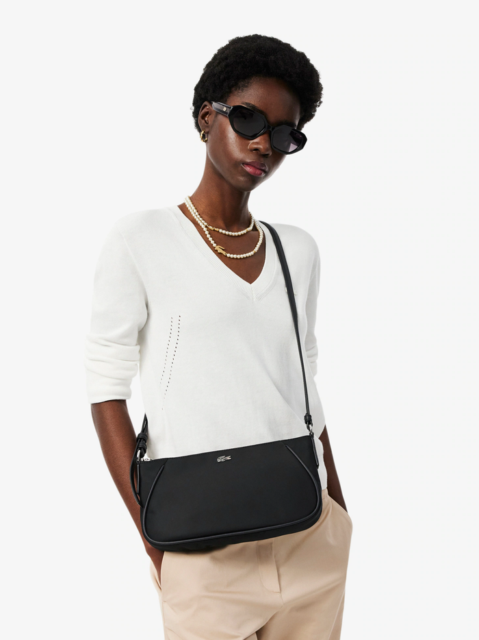 LACOSTE WOMEN Day in L Top Shoulder Bag Black