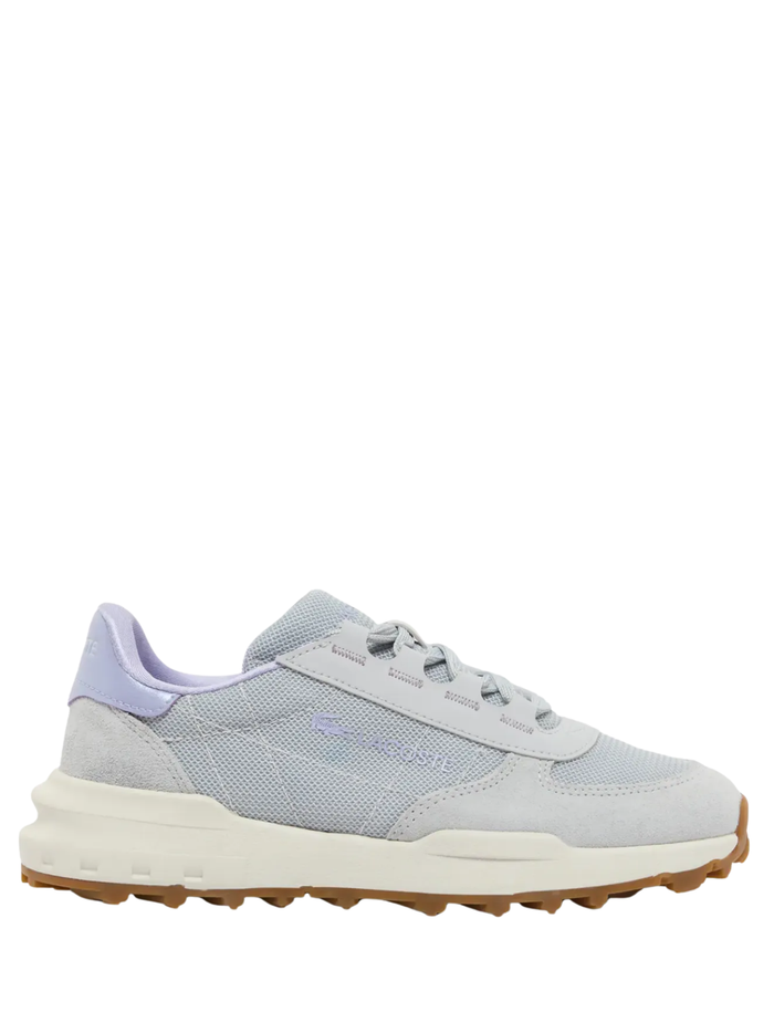 LACOSTE WOMEN Elite Active Evo Sneakers Light Grey/Light Purple - MAISONDEFASHION.COM