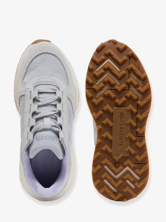 LACOSTE WOMEN Elite Active Evo Sneakers Light Grey/Light Purple - MAISONDEFASHION.COM