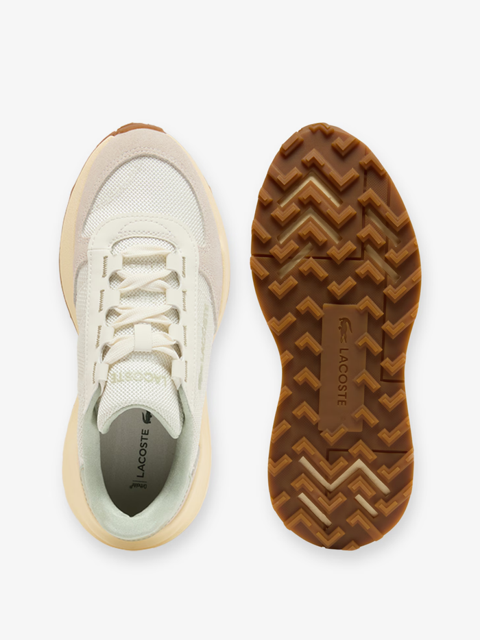 LACOSTE WOMEN Elite Active Evo Sneakers White/Light Khaki - MAISONDEFASHION.COM