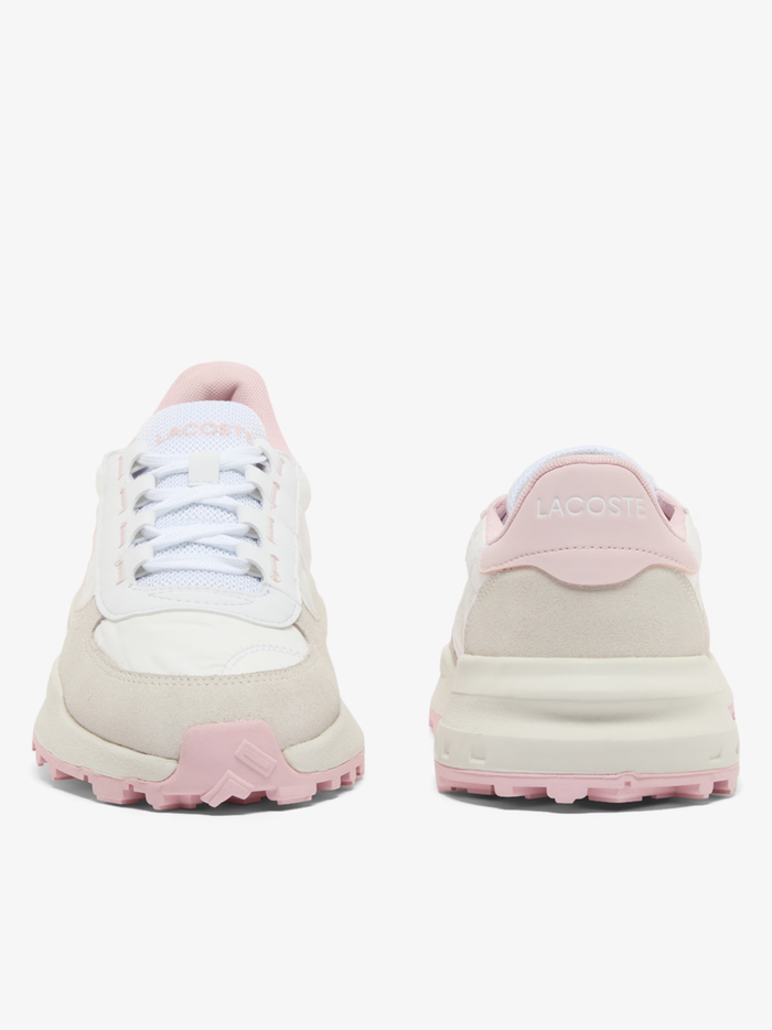 LACOSTE WOMEN Elite Active Evo Sneakers White/Light Pink - MAISONDEFASHION.COM