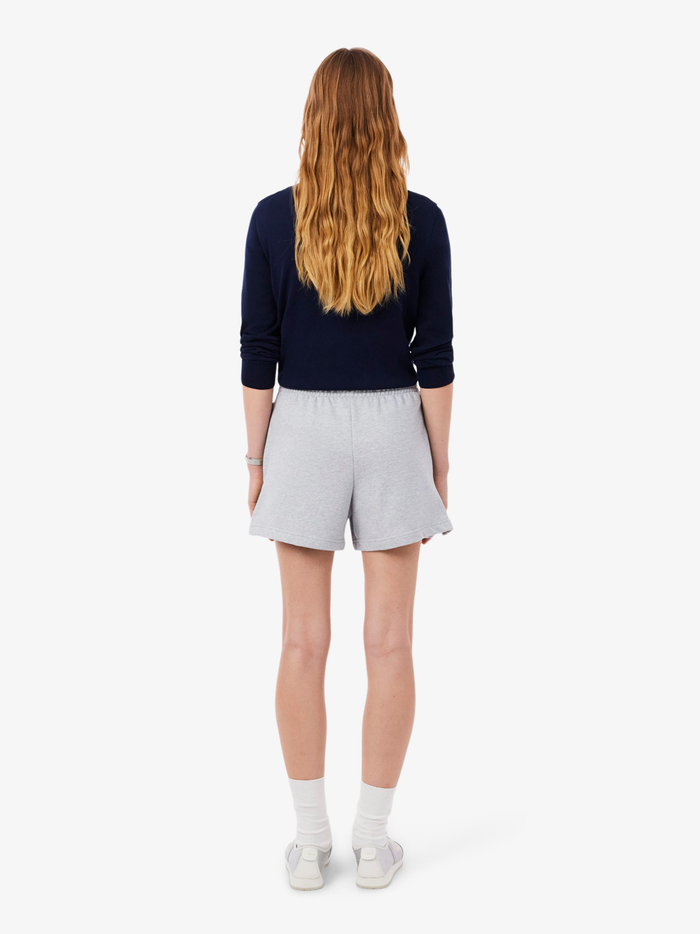 LACOSTE WOMEN Fleece Shorts Light Grey - MAISONDEFASHION.COM