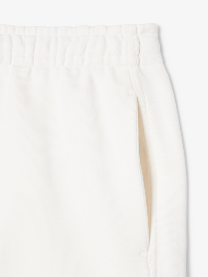 LACOSTE WOMEN Fleece Shorts White - MAISONDEFASHION.COM