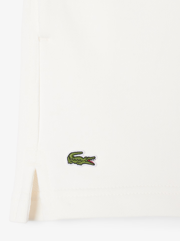 LACOSTE WOMEN Fleece Shorts White - MAISONDEFASHION.COM