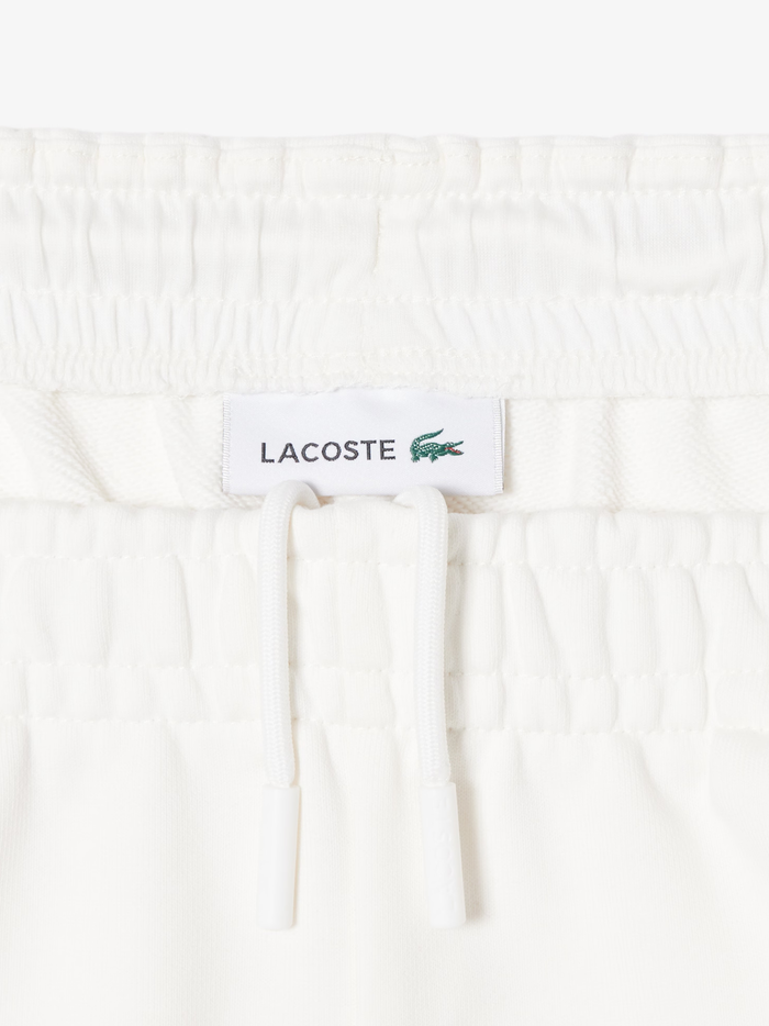 LACOSTE WOMEN Fleece Shorts White - MAISONDEFASHION.COM