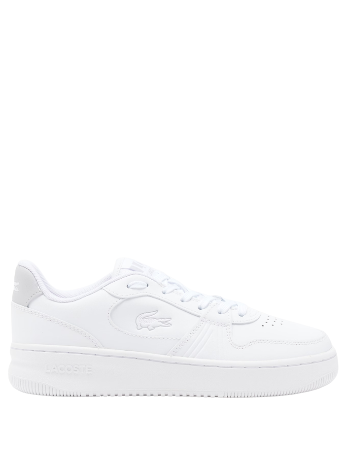 LACOSTE WOMEN L001 Set Leather Sneakers White - MAISONDEFASHION.COM