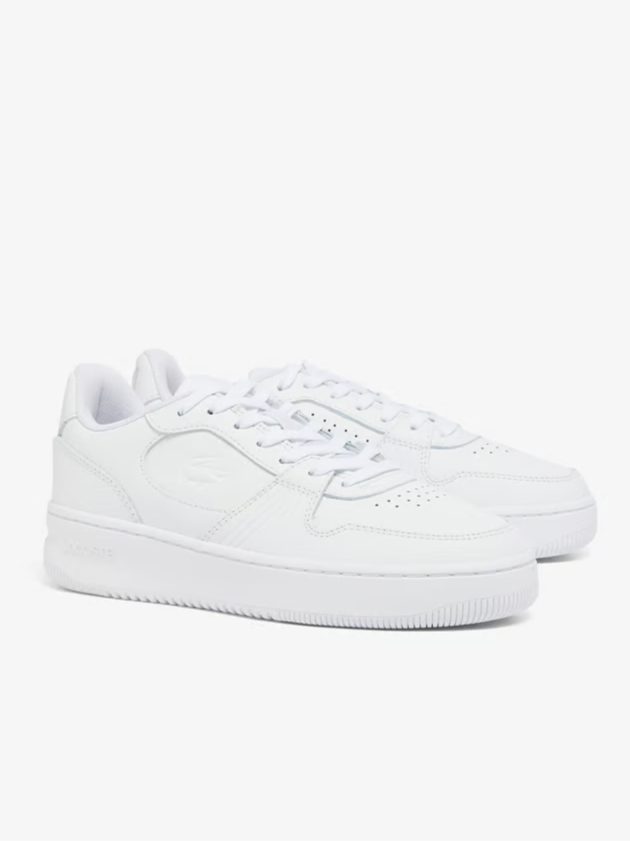 LACOSTE WOMEN L001 Set Leather Sneakers White - MAISONDEFASHION.COM