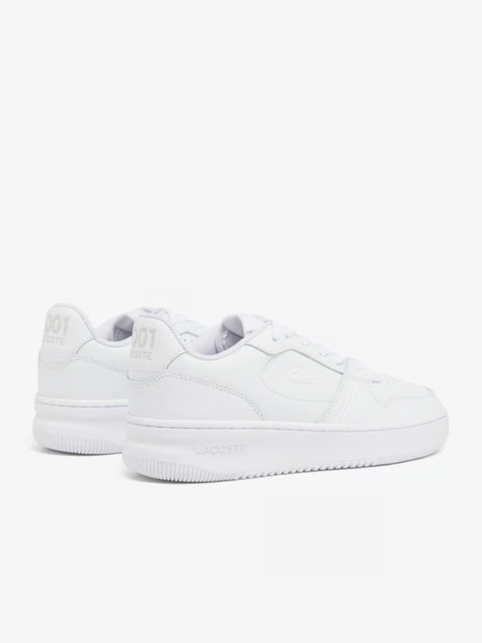 LACOSTE WOMEN L001 Set Leather Sneakers White - MAISONDEFASHION.COM