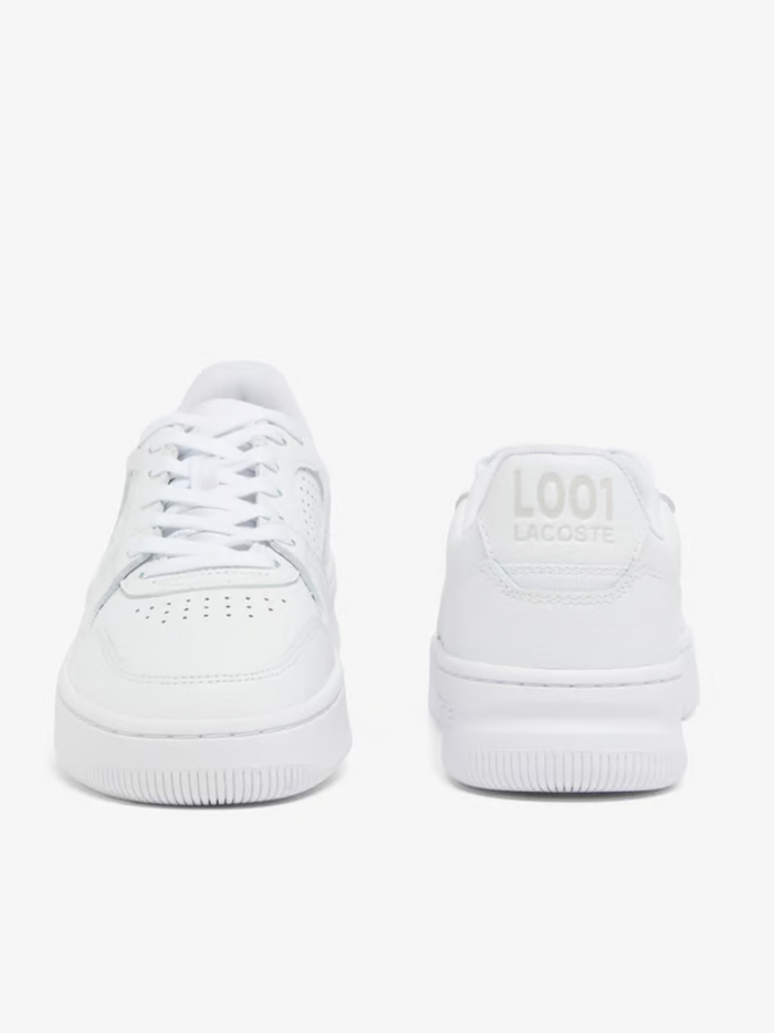 LACOSTE WOMEN L001 Set Leather Sneakers White - MAISONDEFASHION.COM