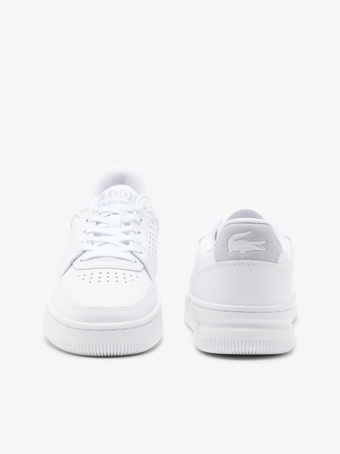 LACOSTE WOMEN L001 Set Leather Sneakers White - MAISONDEFASHION.COM