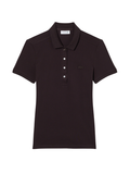 LACOSTE WOMEN L.12.D Slim Fit Stretch Piqué Polo Shirt Brown - MAISONDEFASHION.COM