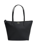 LACOSTE WOMEN Large L.12.12 Concept Tote Black - MAISONDEFASHION.COM