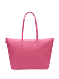LACOSTE WOMEN Large L.12.12 Concept Tote Pink - MAISONDEFASHION.COM