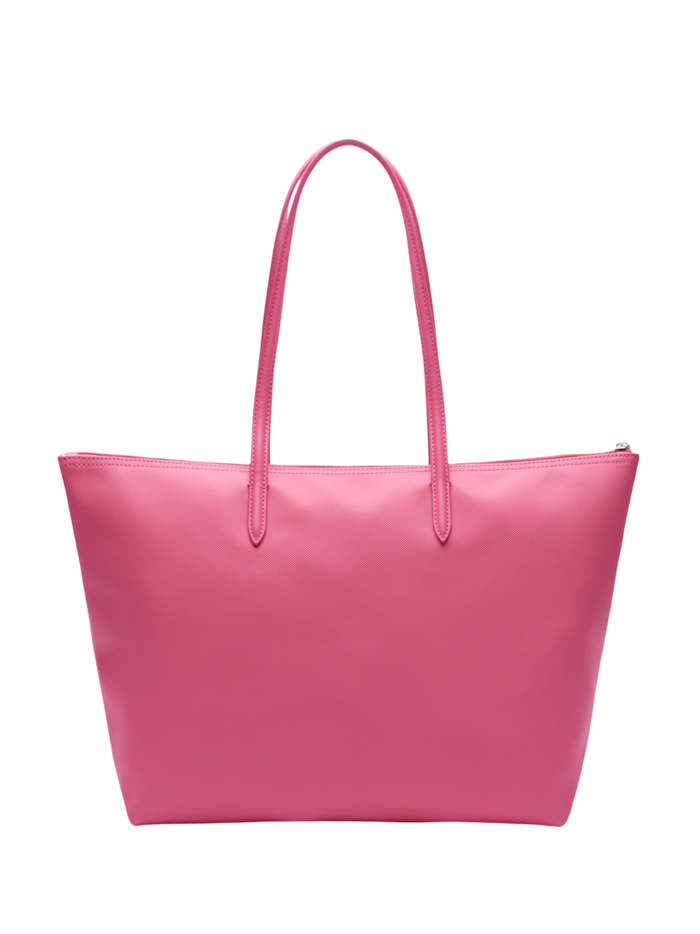 LACOSTE WOMEN Large L.12.12 Concept Tote Pink - MAISONDEFASHION.COM