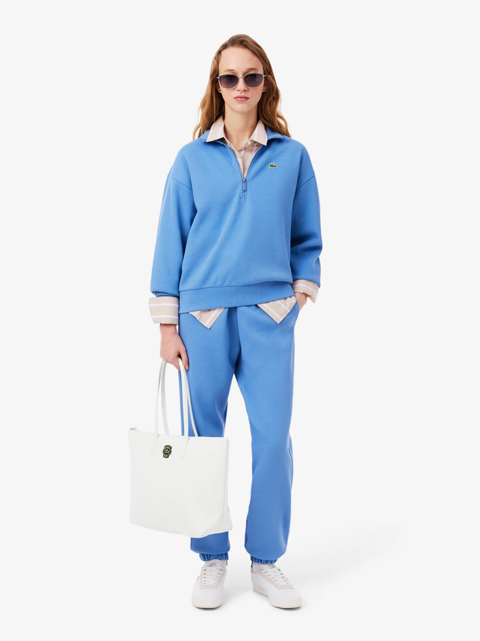 LACOSTE WOMEN Large L.12.12 Concept Tote White - MAISONDEFASHION.COM