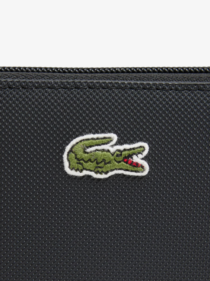 LACOSTE WOMEN Large L.12.12 Concept Zipped Billfold Black - MAISONDEFASHION.COM