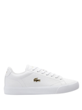 LACOSTE WOMEN Lerond Set Leather Sneakers White/Gold - MAISONDEFASHION.COM