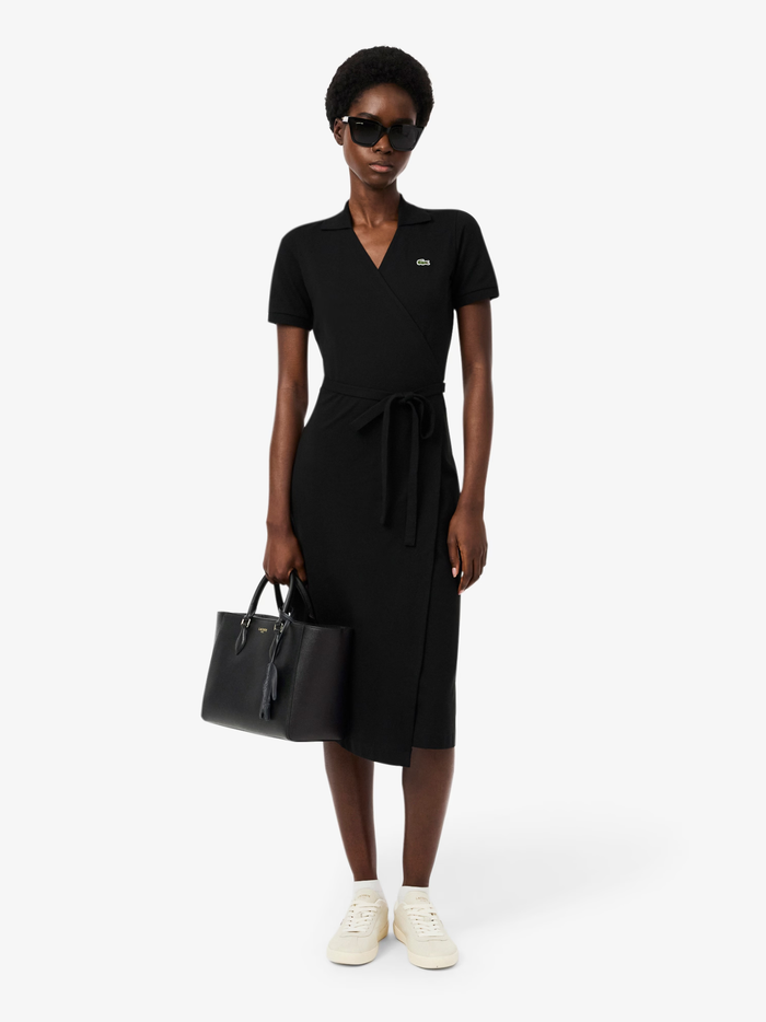 LACOSTE WOMEN Medium Champs-Élysées Tote Black