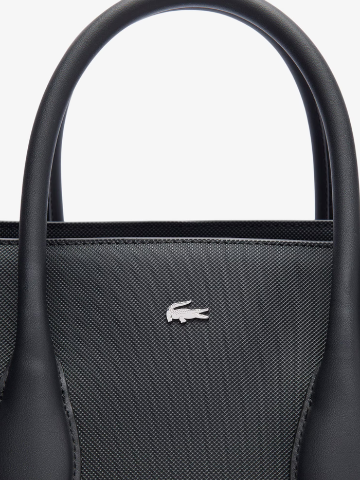 LACOSTE WOMEN Medium Daily City Purse Black - MAISONDEFASHION.COM