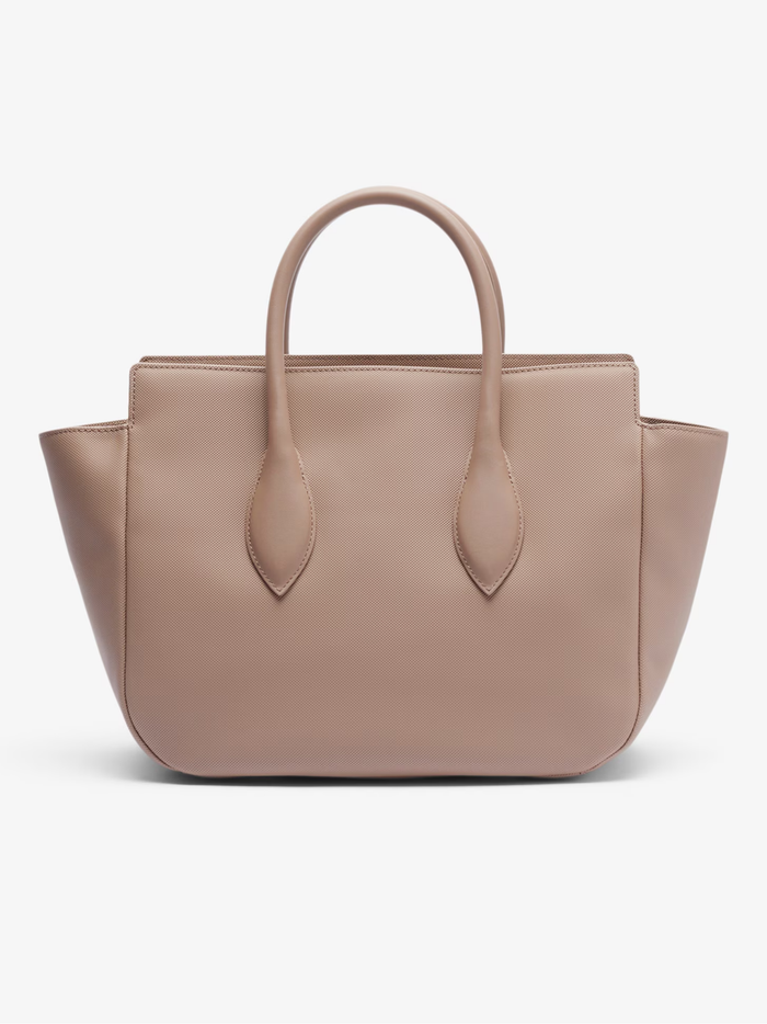 LACOSTE WOMEN Medium Daily City Purse Taupe - MAISONDEFASHION.COM