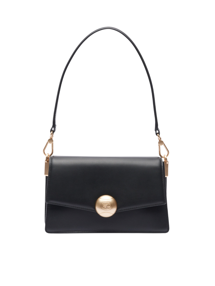 LACOSTE WOMEN Medium Tennis Bliss Shoulder Bag Black - MAISONDEFASHION.COM