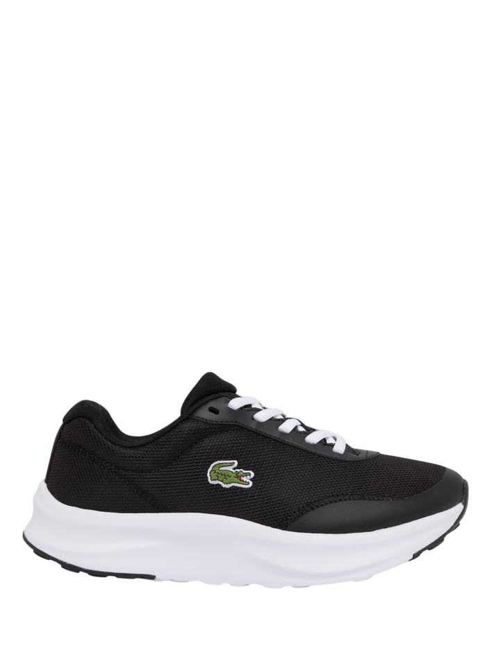 LACOSTE WOMEN Neo Run Ace Sneakers Black/White - MAISONDEFASHION.COM