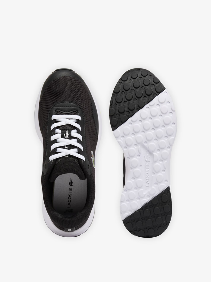 LACOSTE WOMEN Neo Run Ace Sneakers Black/White - MAISONDEFASHION.COM