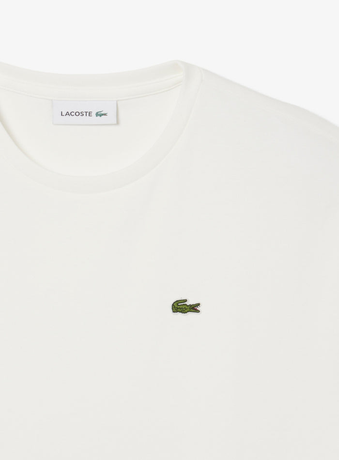 LACOSTE WOMEN Oversized Cotton T-Shirt Dress White - MAISONDEFASHION.COM