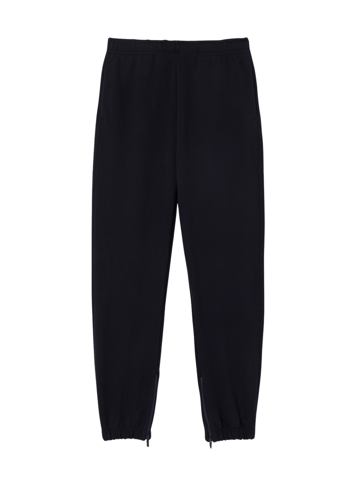 LACOSTE WOMEN Piqué Sweatpants Navy Blue - MAISONDEFASHION.COM
