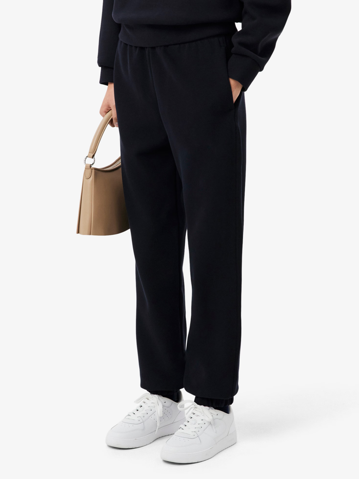 LACOSTE WOMEN Piqué Sweatpants Navy Blue - MAISONDEFASHION.COM