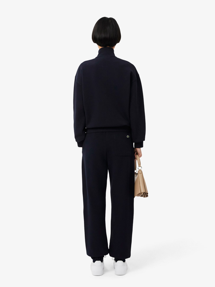 LACOSTE WOMEN Piqué Sweatpants Navy Blue - MAISONDEFASHION.COM