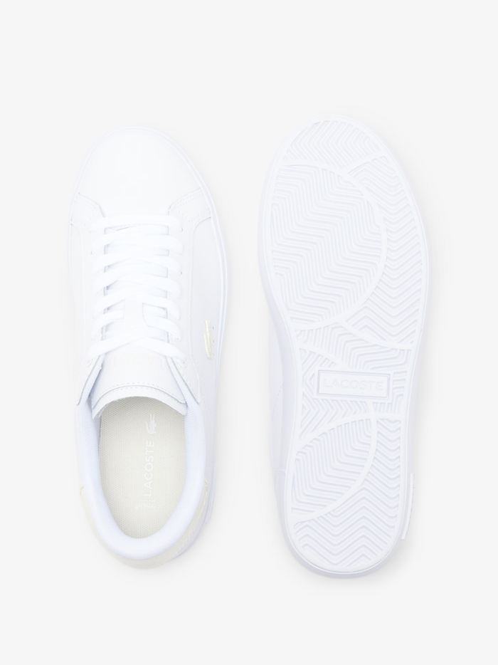 LACOSTE WOMEN Powercourt Sneakers White/Off-White - MAISONDEFASHION.COM