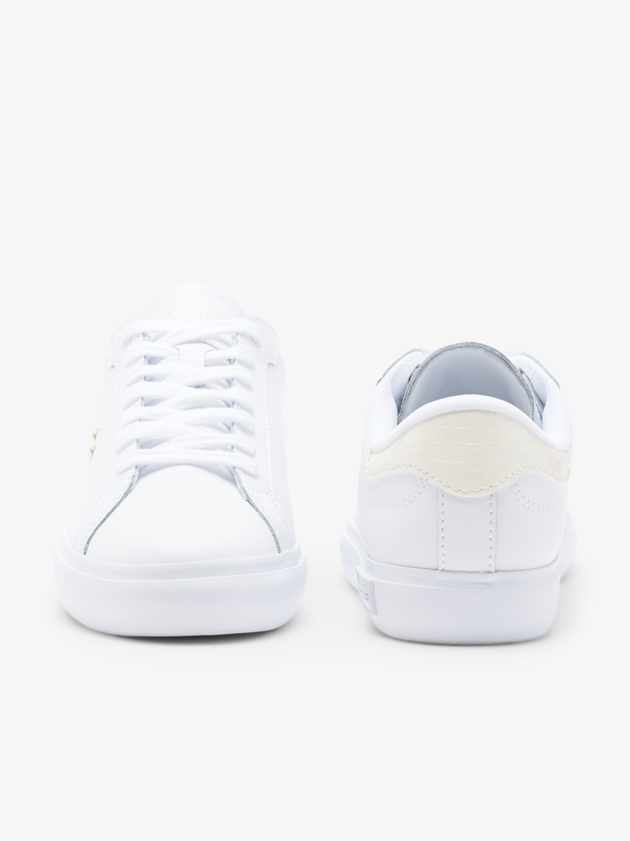 LACOSTE WOMEN Powercourt Sneakers White/Off-White - MAISONDEFASHION.COM