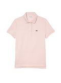 LACOSTE WOMEN Regular Fit Supple Petit Piqué Polo Shirt Light Pink - MAISONDEFASHION.COM