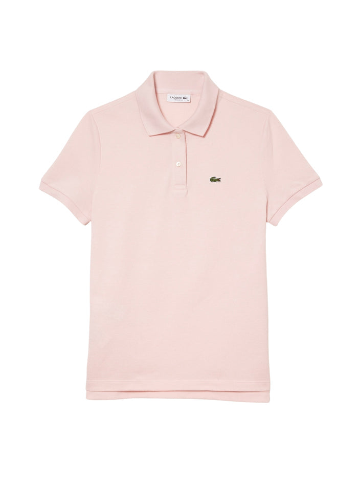 LACOSTE WOMEN Regular Fit Supple Petit Piqué Polo Shirt Light Pink - MAISONDEFASHION.COM