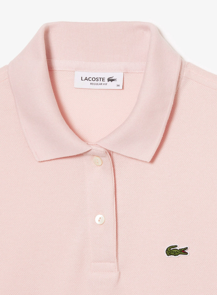 LACOSTE WOMEN Regular Fit Supple Petit Piqué Polo Shirt Light Pink - MAISONDEFASHION.COM