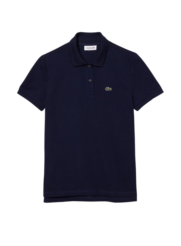 LACOSTE WOMEN Regular Fit Supple Petit Piqué Polo Shirt Midnight Blue - MAISONDEFASHION.COM