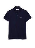 LACOSTE WOMEN Regular Fit Supple Petit Piqué Polo Shirt Midnight Blue - MAISONDEFASHION.COM