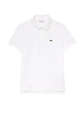LACOSTE WOMEN Regular Fit Supple Petit Piqué Polo Shirt White - MAISONDEFASHION.COM